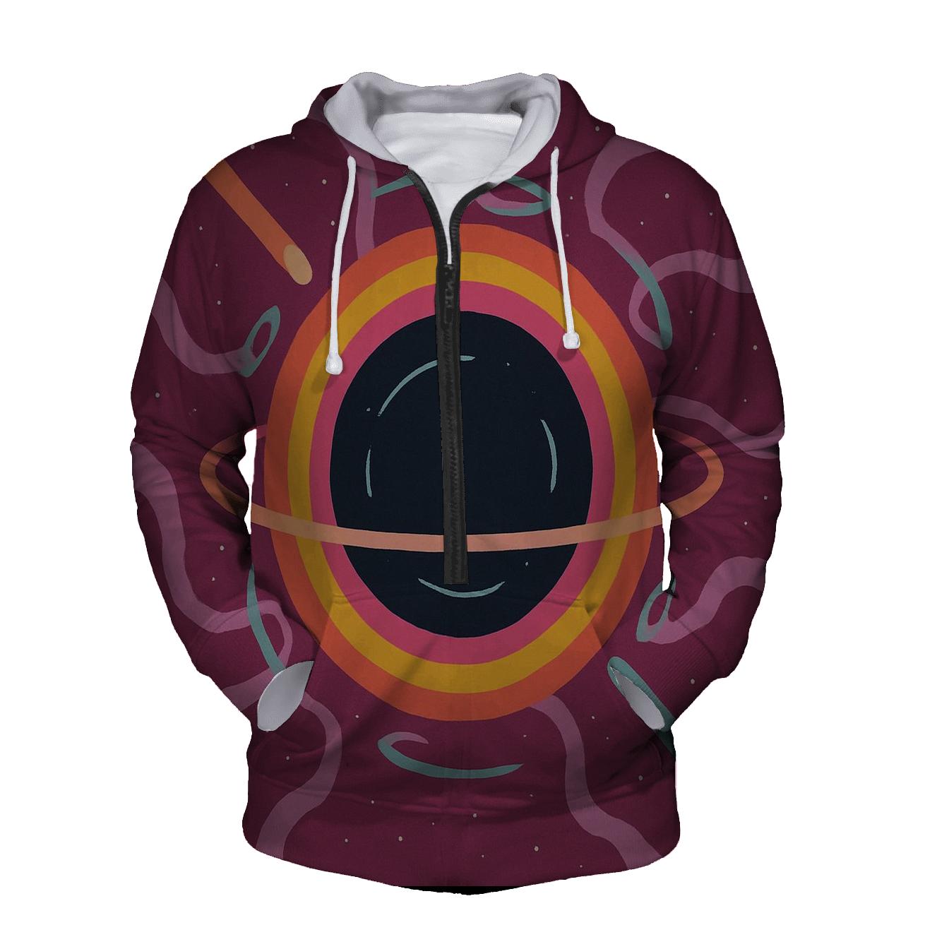Concentric Corona Belts printed hoodies