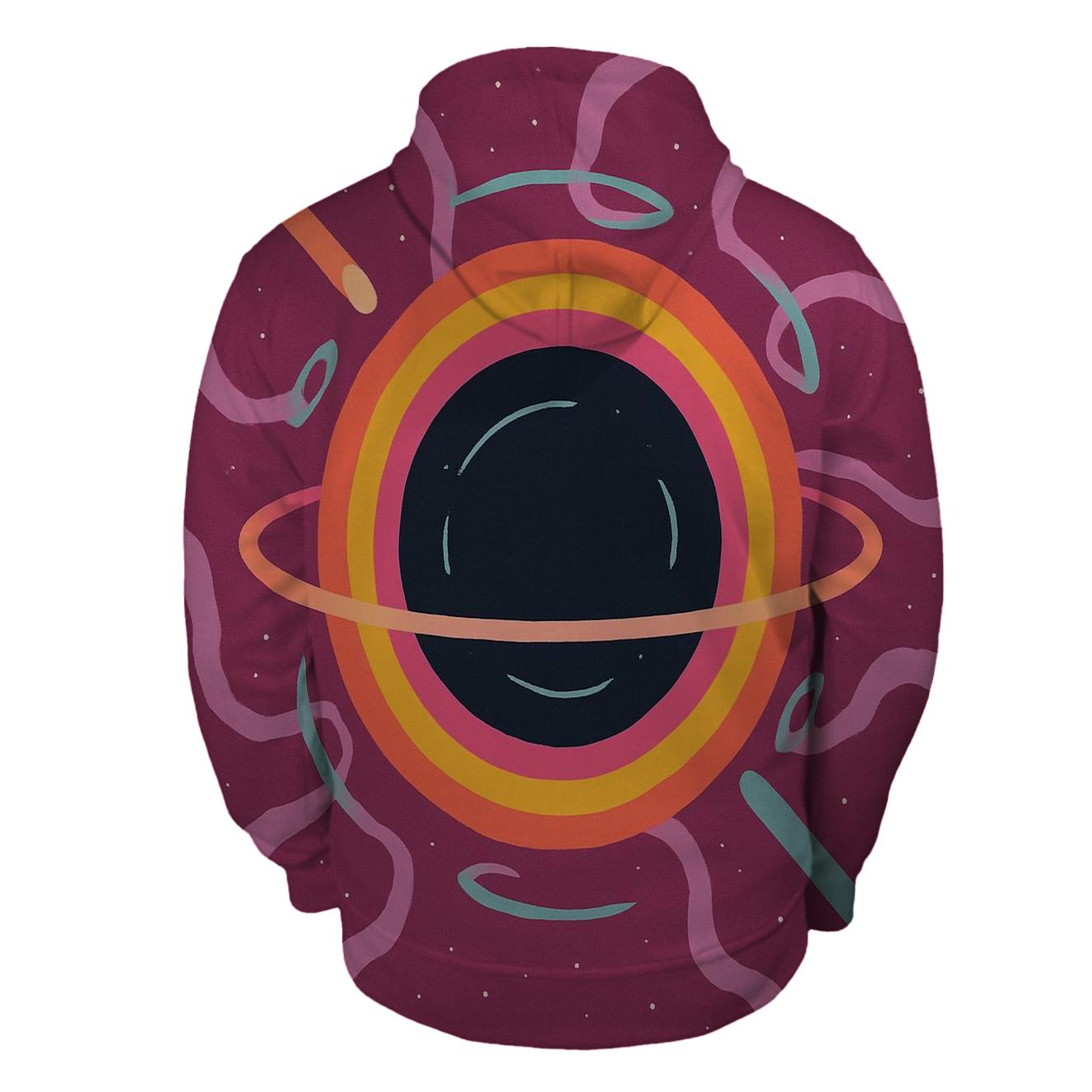 Concentric Corona Belts printed hoodies