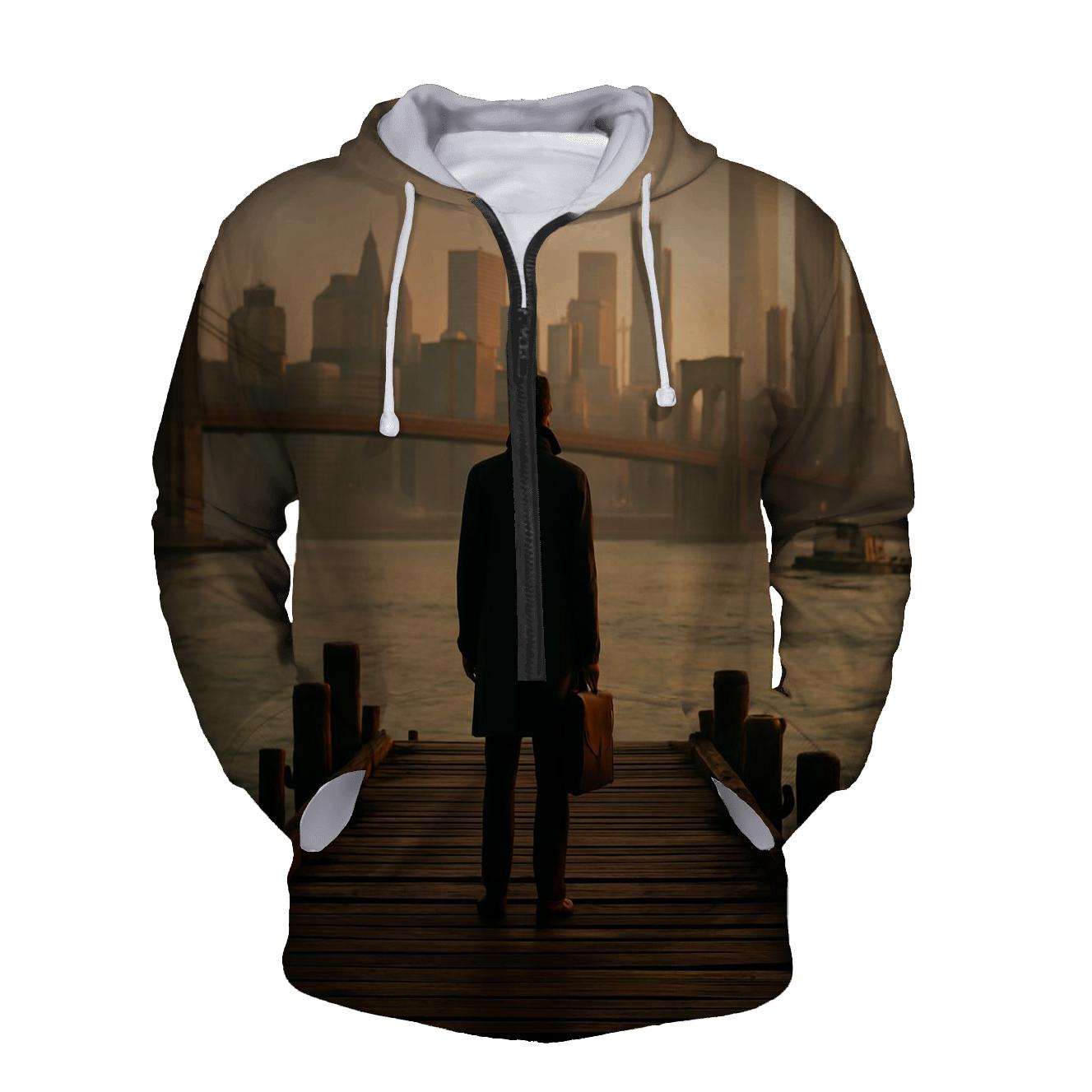 Harbor Morning Manhattan From Red Hook hoodie trends