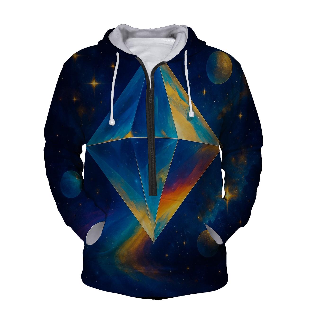 Celestial Geometric Prism hoodie trends