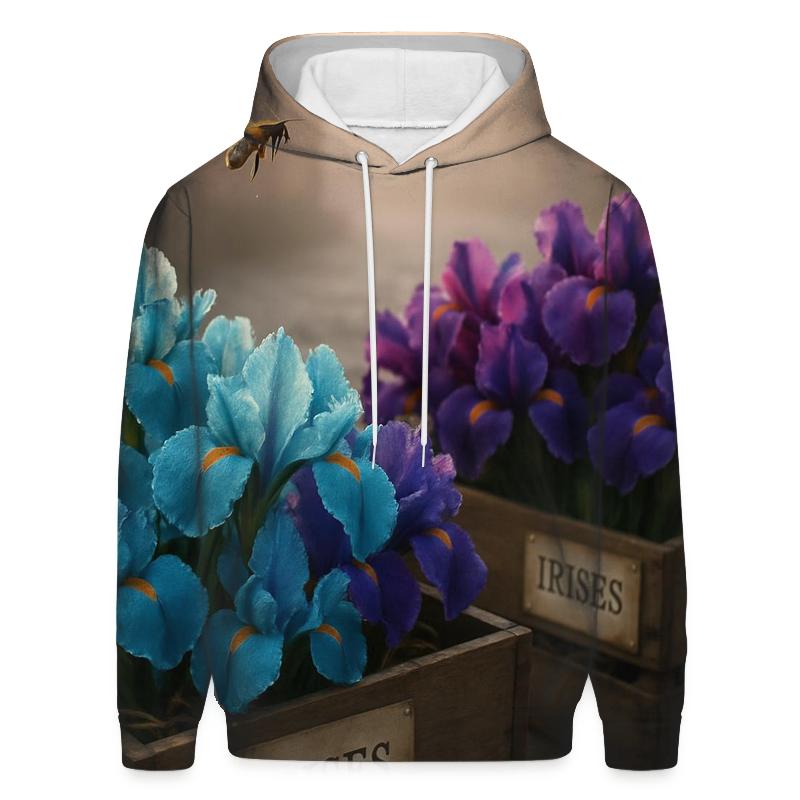 Dawn Market Of Ephemeral Irises designer hoodies