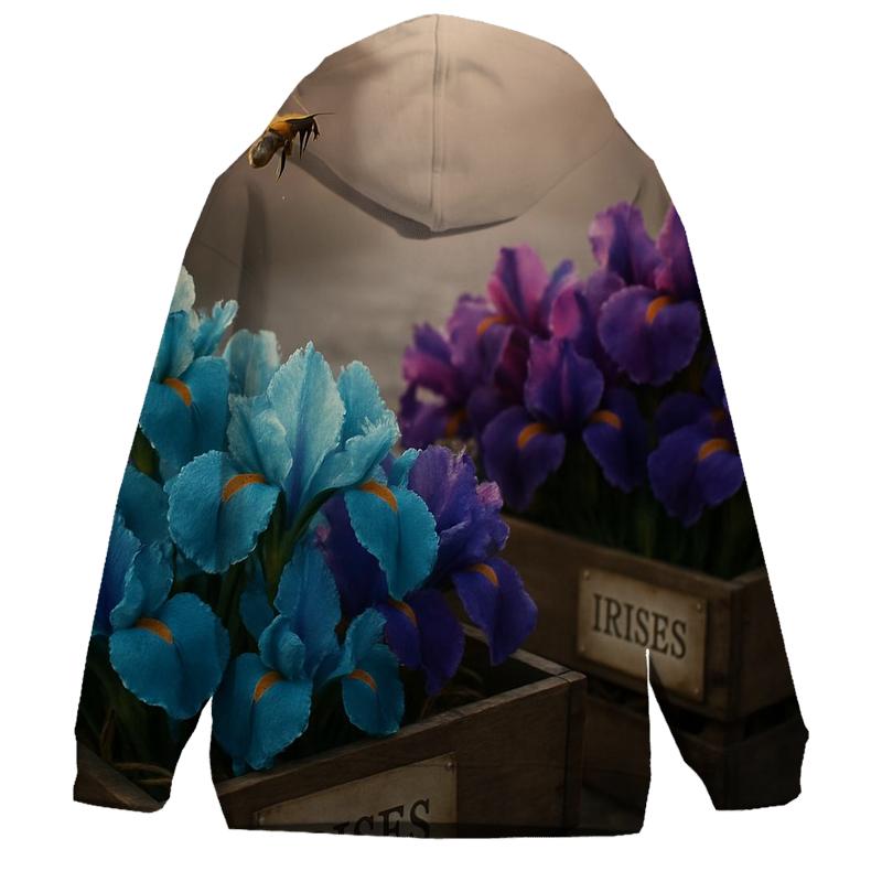 Dawn Market Of Ephemeral Irises designer hoodies