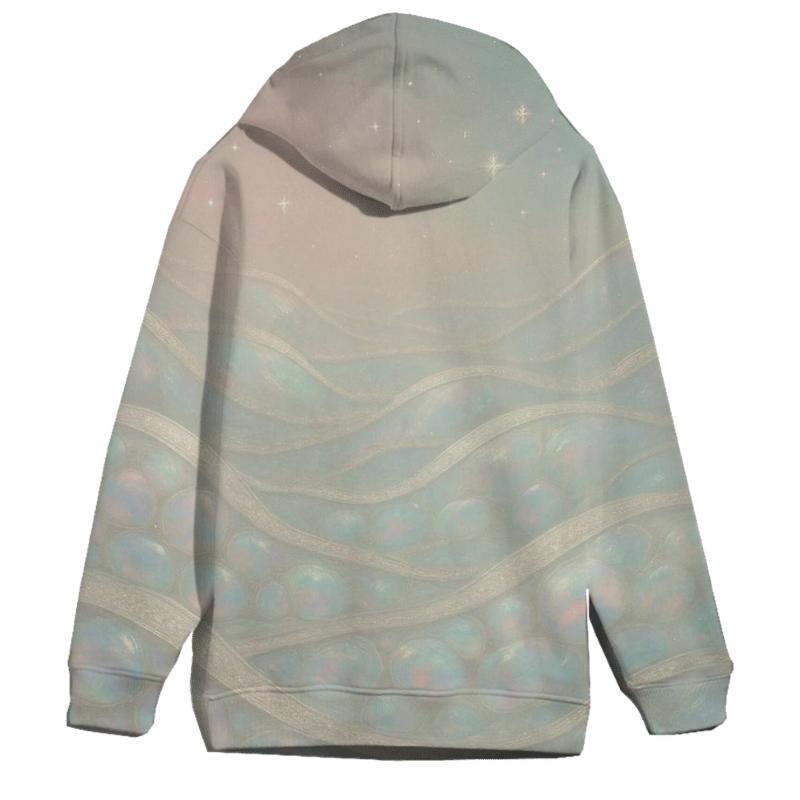 Celestial Opal Waves lightweight hoodies