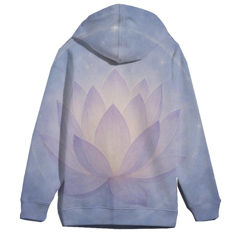 Ethereal Lotus Circle pullover hoodies