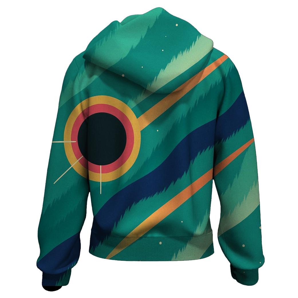 Aurora Jet Overprint pullover hoodies