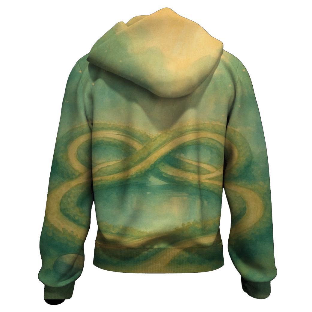 Luminous Loop Garden premium hoodies