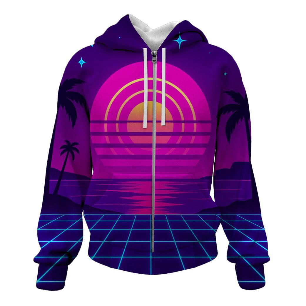 Neon Cosmos Wave hoodie trends