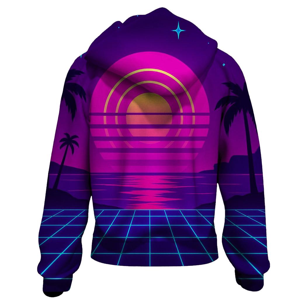 Neon Cosmos Wave hoodie trends