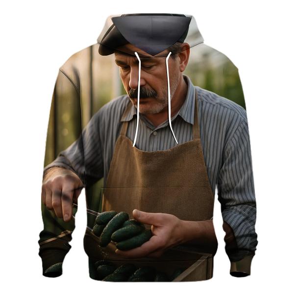 Cornichon Cooper Morning Harvest printed hoodies