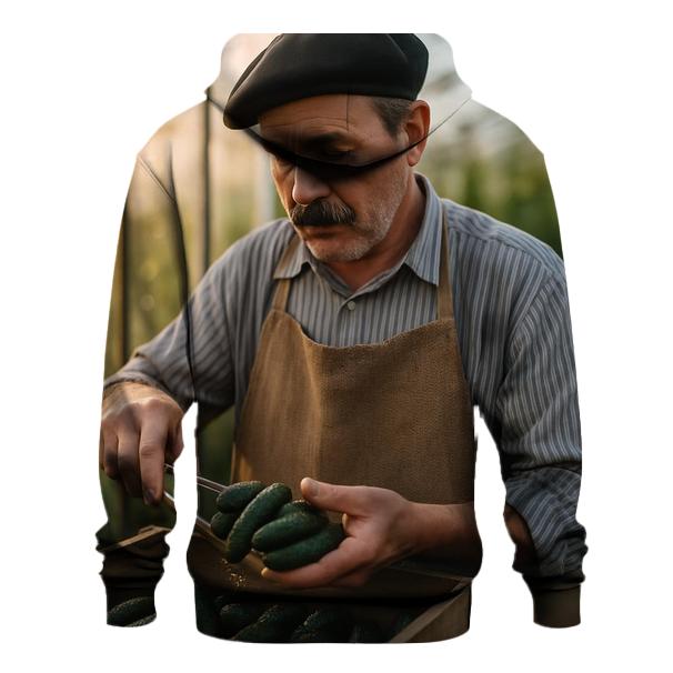 Cornichon Cooper Morning Harvest printed hoodies