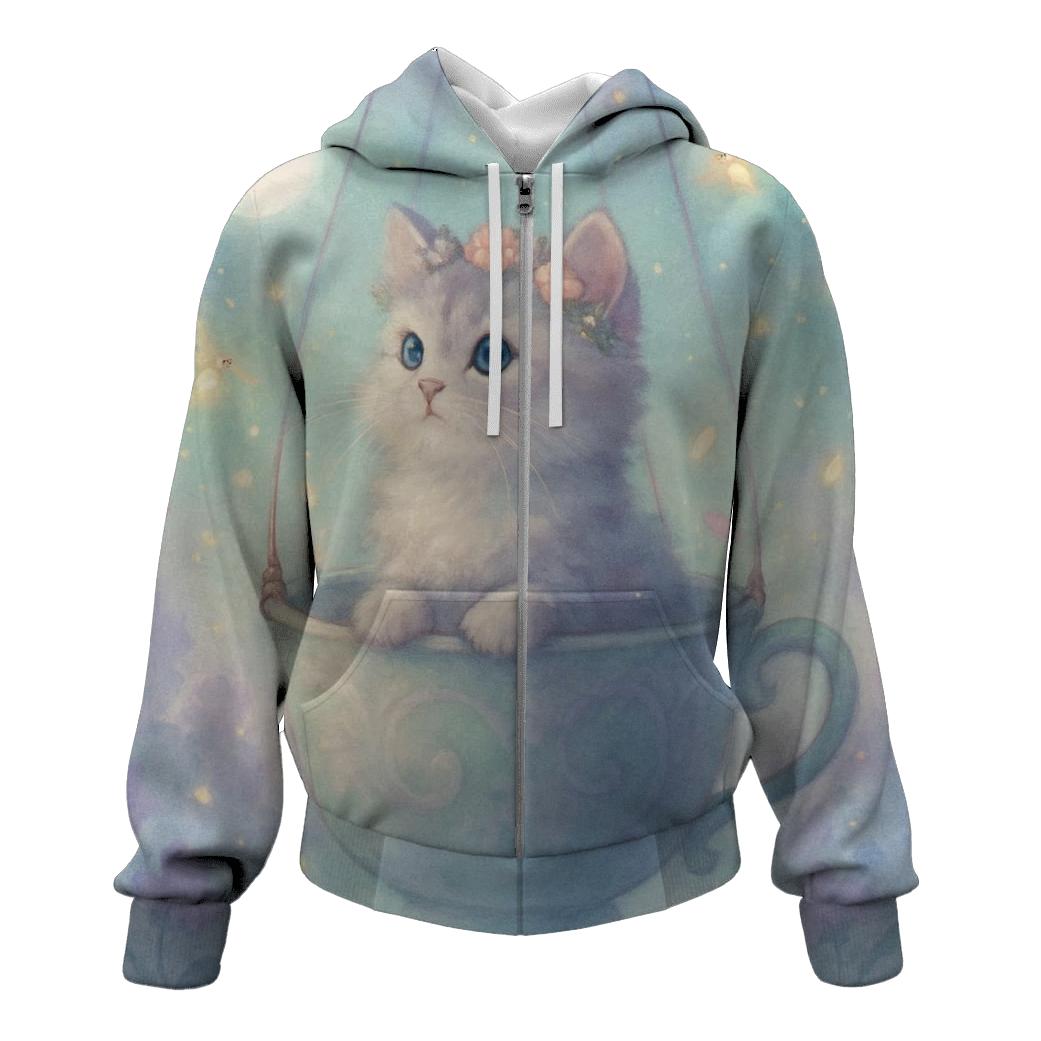 Moon Teacup Voyager zip-up hoodies