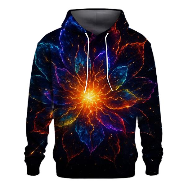 Prismatic Supernova Bloom heavyweight hoodies