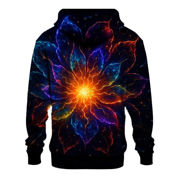 Prismatic Supernova Bloom heavyweight hoodies