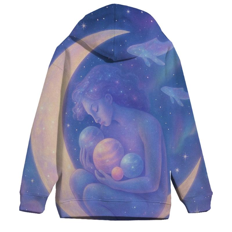 Moonphase Lullaby graphic hoodies