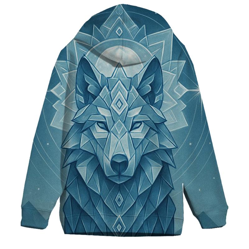 Lunar Geometry embroidered hoodies