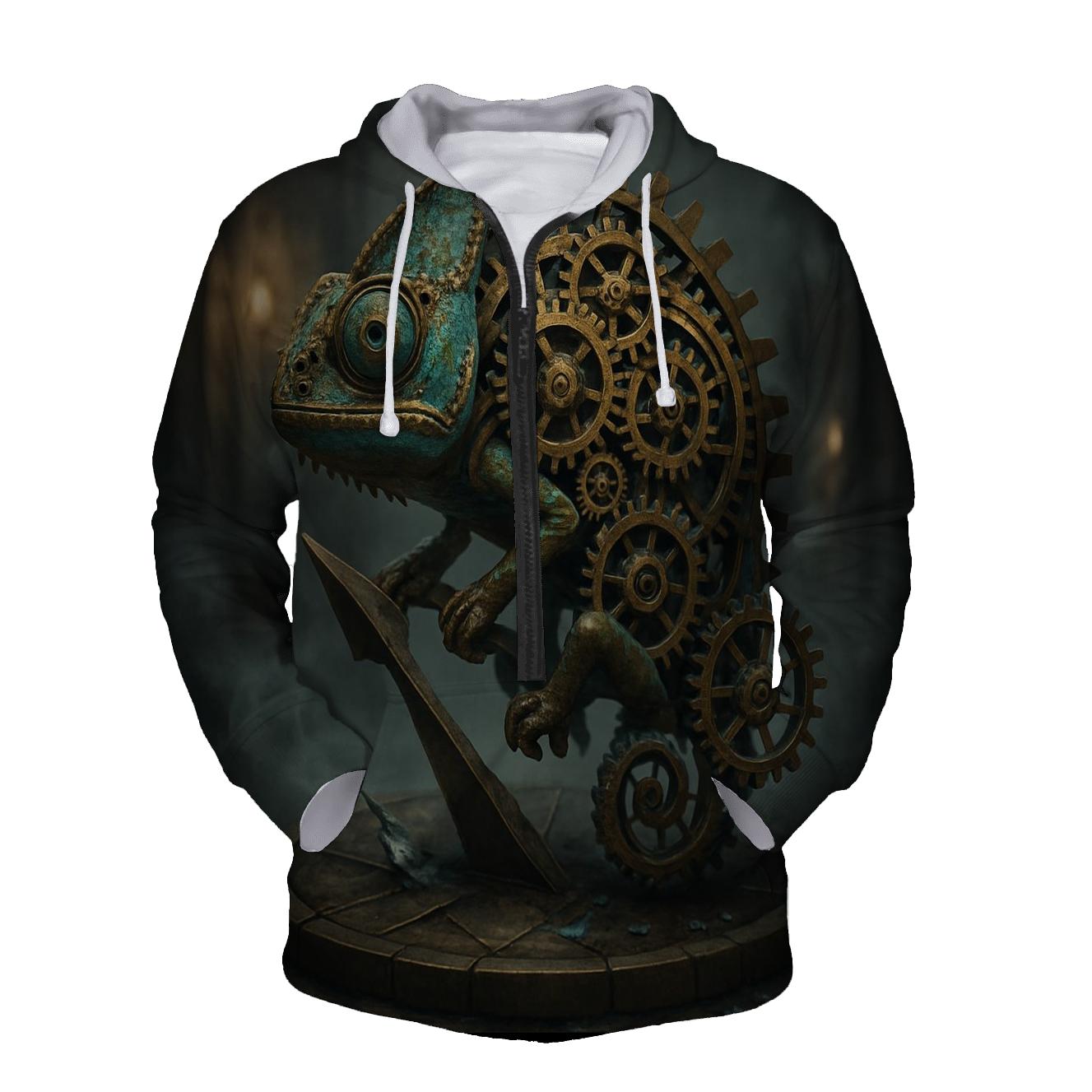 Clockwork Chameleon Drift hoodies fashion