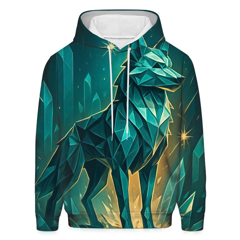 Crystal Guardian Wolf hoodies fashion