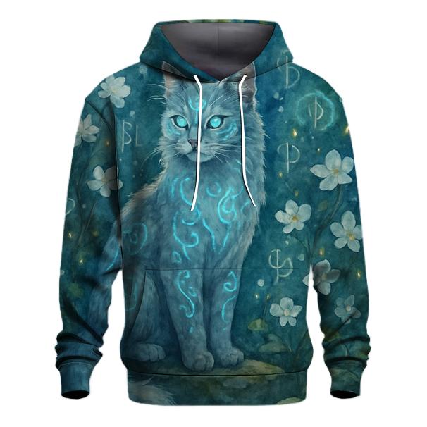 Enchanted Forest Guardian Cat hoodies fashion