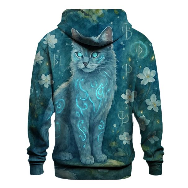 Enchanted Forest Guardian Cat hoodies fashion