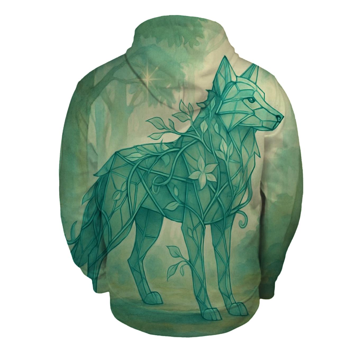 Sylvan Geomancer Wolf heavyweight hoodies