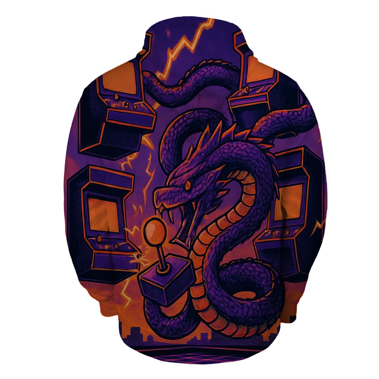 Lucky Serpent Arcade graphic hoodies