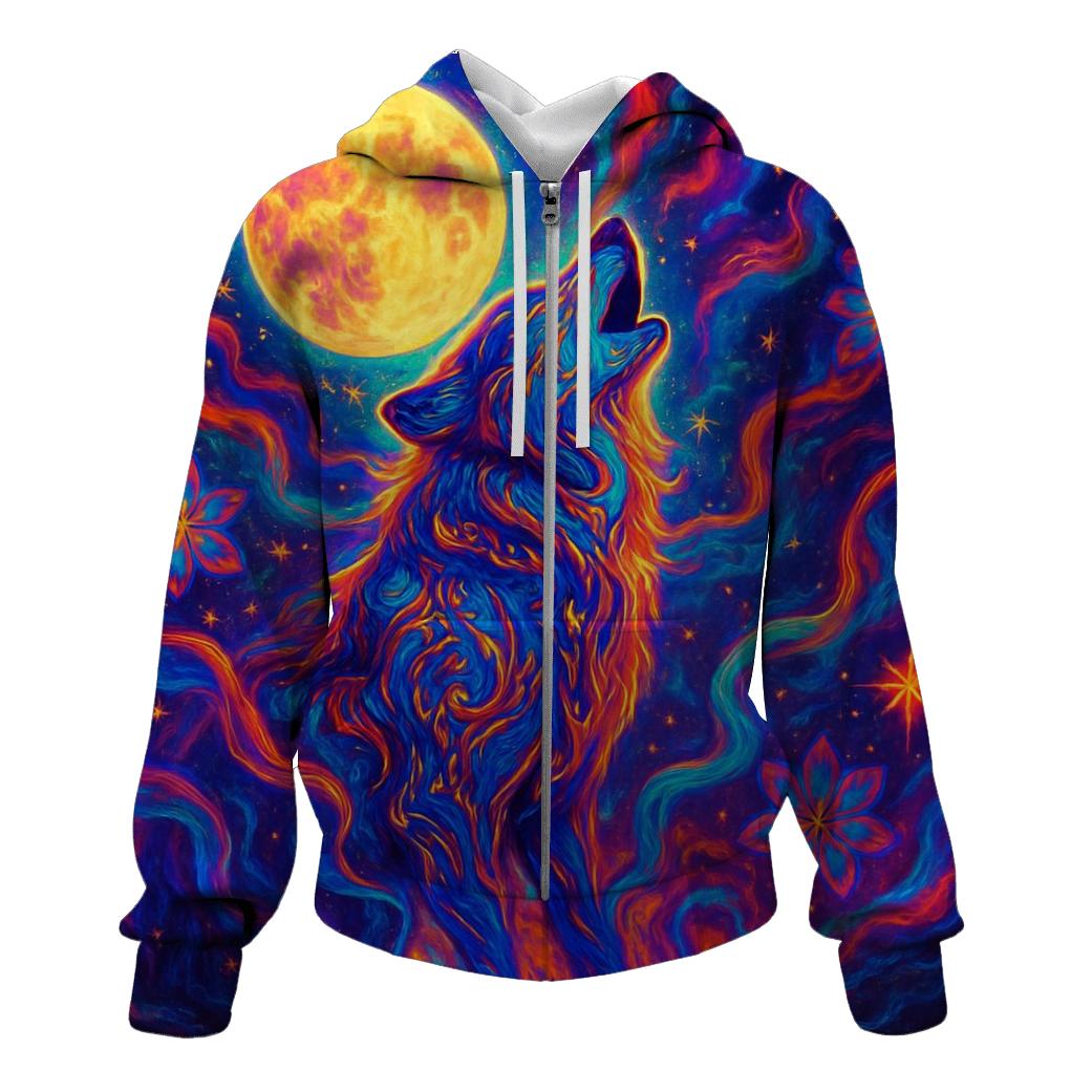 Celestial Wolf Dream designer hoodies