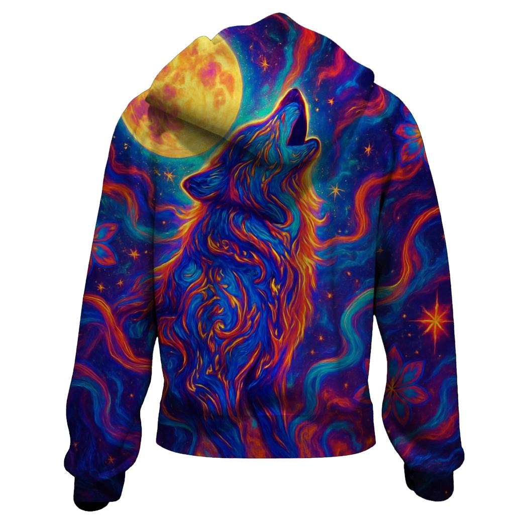 Celestial Wolf Dream designer hoodies