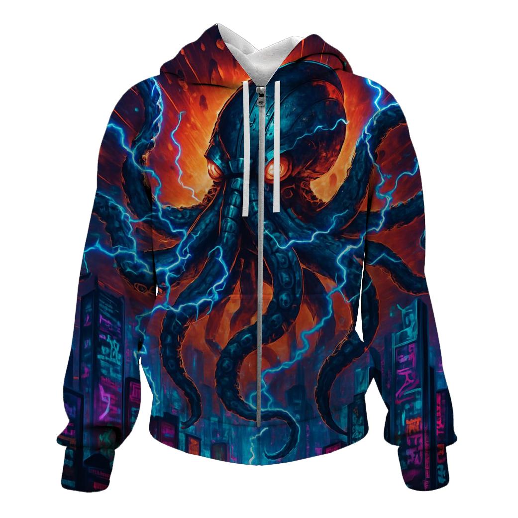 Clockwork Kraken Rave lightweight hoodies