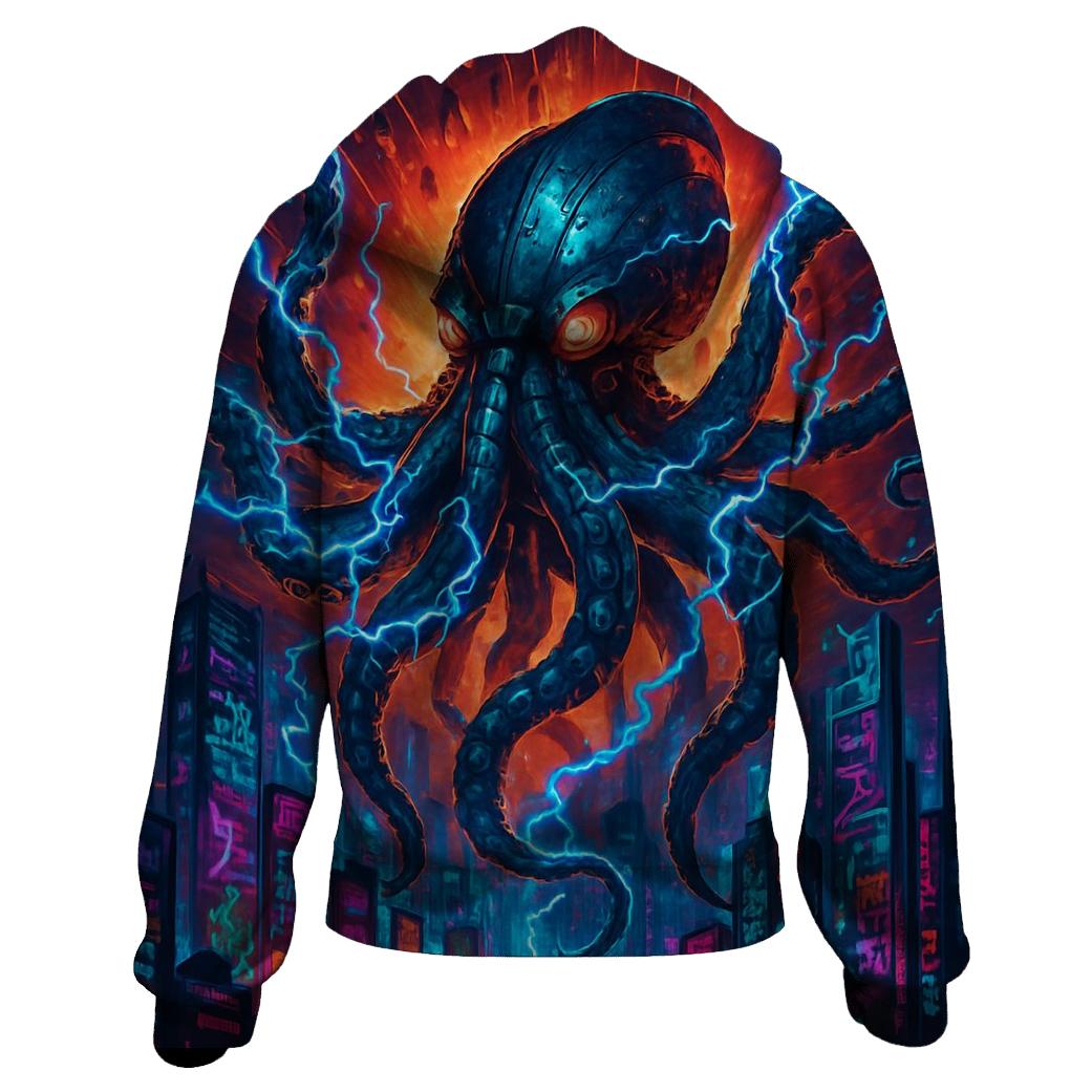 Clockwork Kraken Rave lightweight hoodies