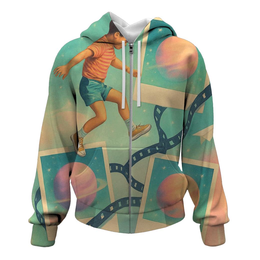 Polaroid Planet Hopper printed hoodies