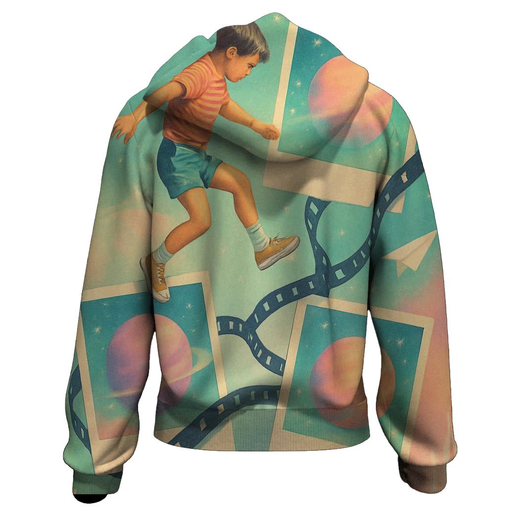 Polaroid Planet Hopper printed hoodies