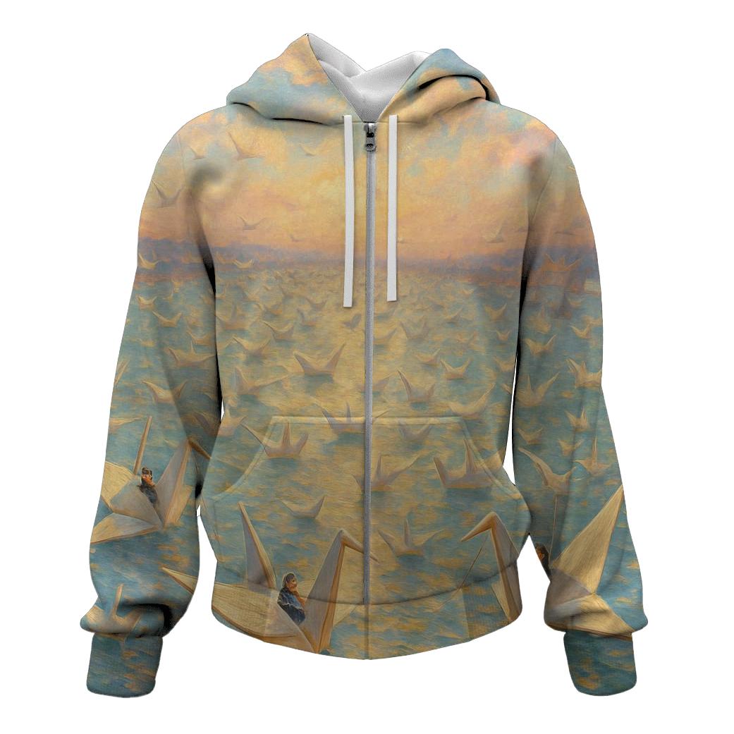 Paper Crane Skyfleet lightweight hoodies