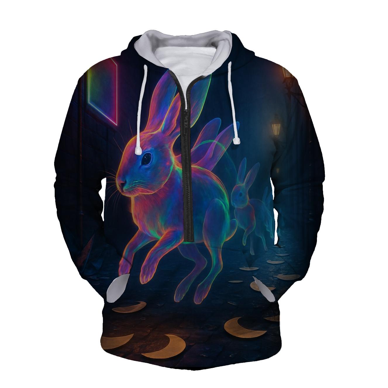 Quantum Rabbit Alley hoodie designs