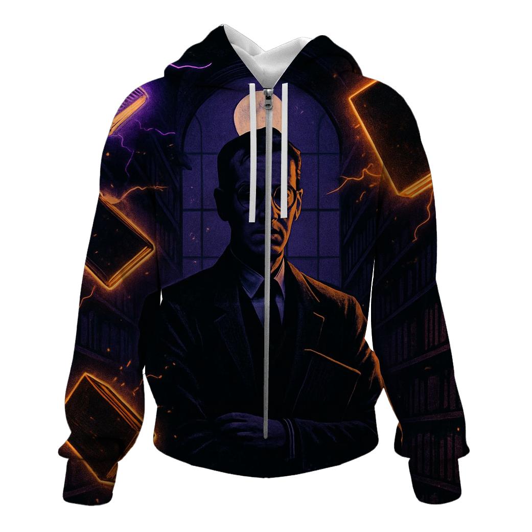 Midnight Neon Librarian pullover hoodies