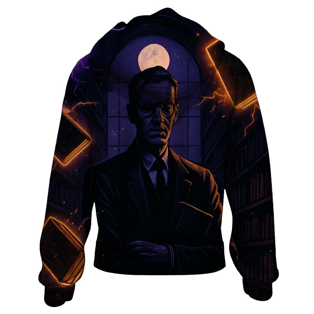 Midnight Neon Librarian pullover hoodies