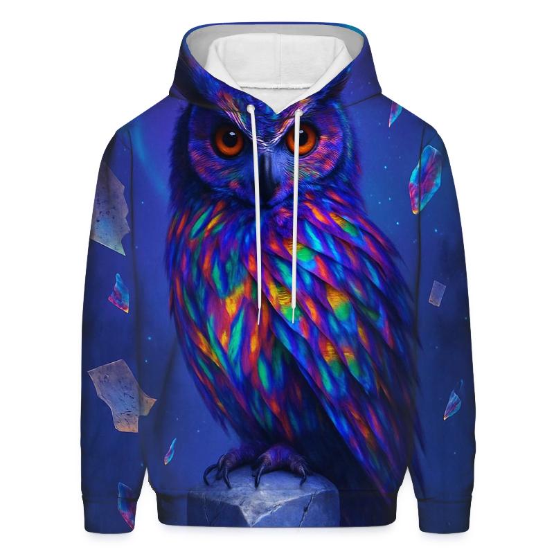 Random Prism Owl lightweight hoodies
