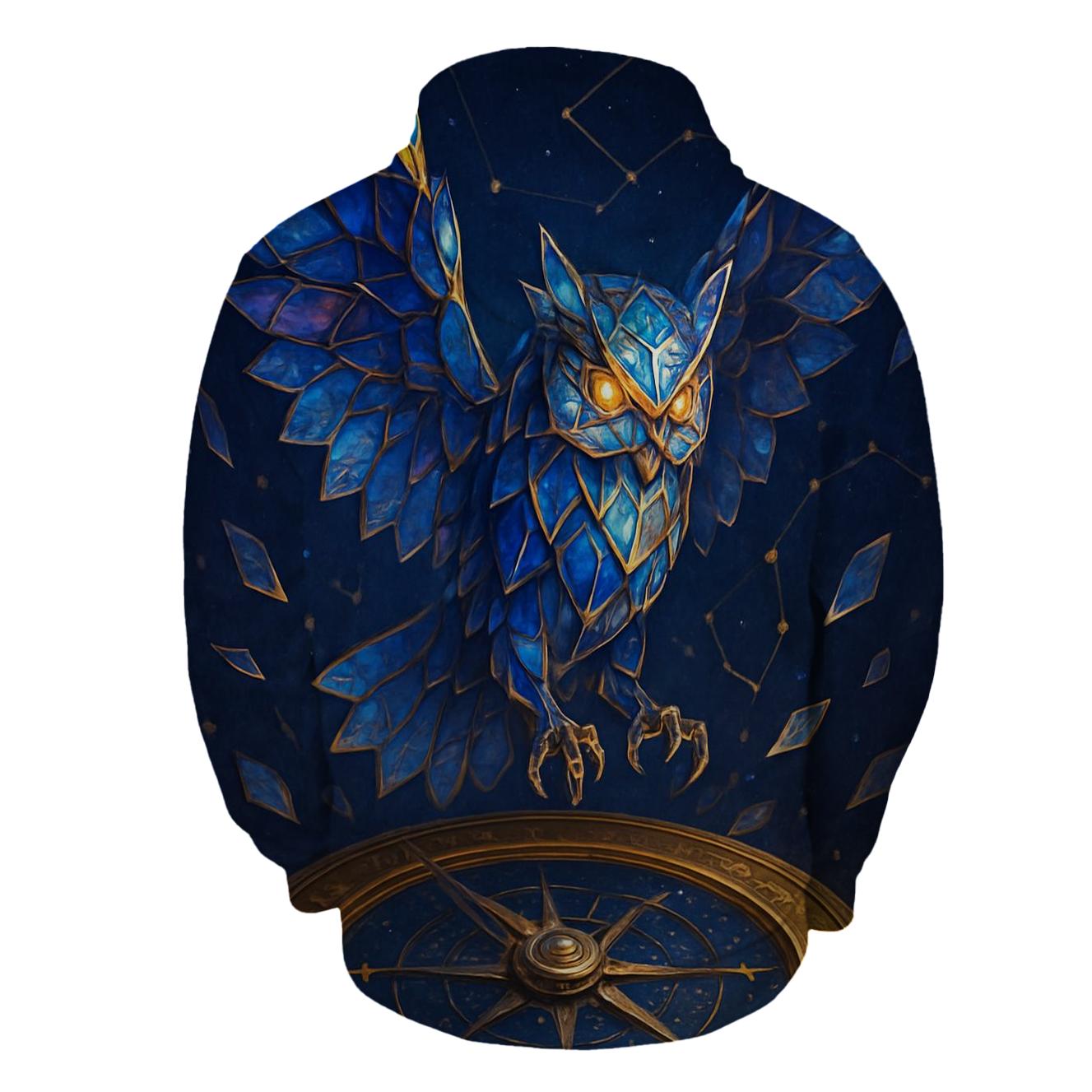 Crystalline Owl Navigator hoodie designs