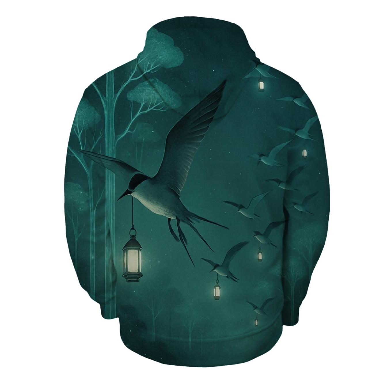 Forest Lantern Tern pullover hoodies