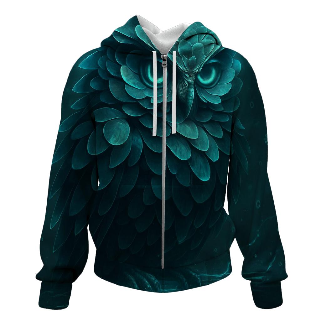 Hologram Botanist Owl hoodies fashion