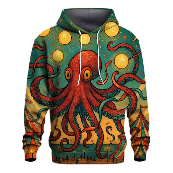 Chance Carnival Kraken embroidered hoodies