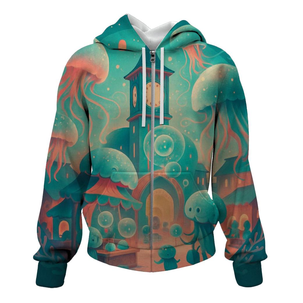 Clocktower Jelly Market premium hoodies