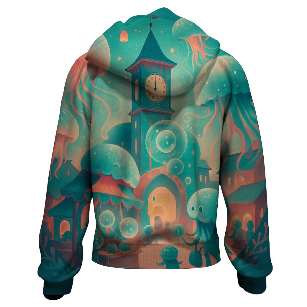 Clocktower Jelly Market premium hoodies