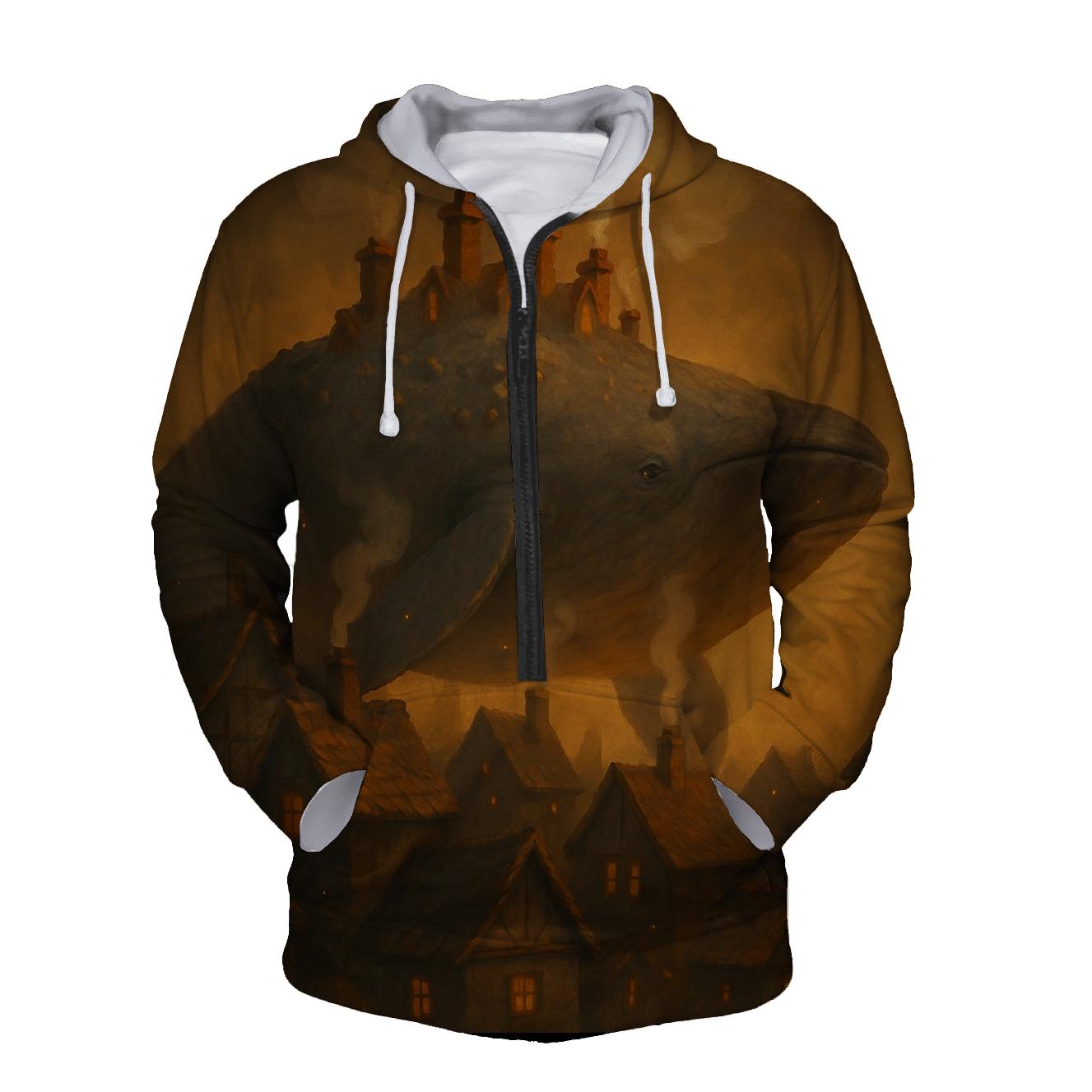 Hearthstone Sky Whale graphic hoodies