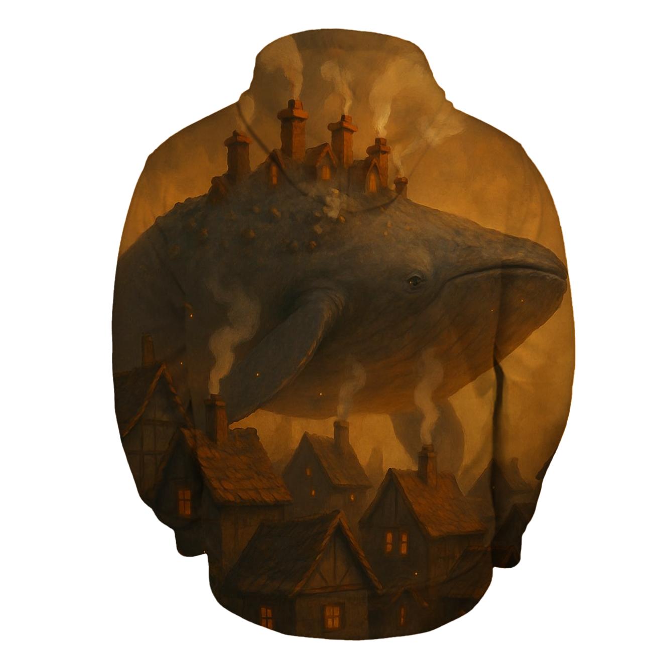 Hearthstone Sky Whale graphic hoodies