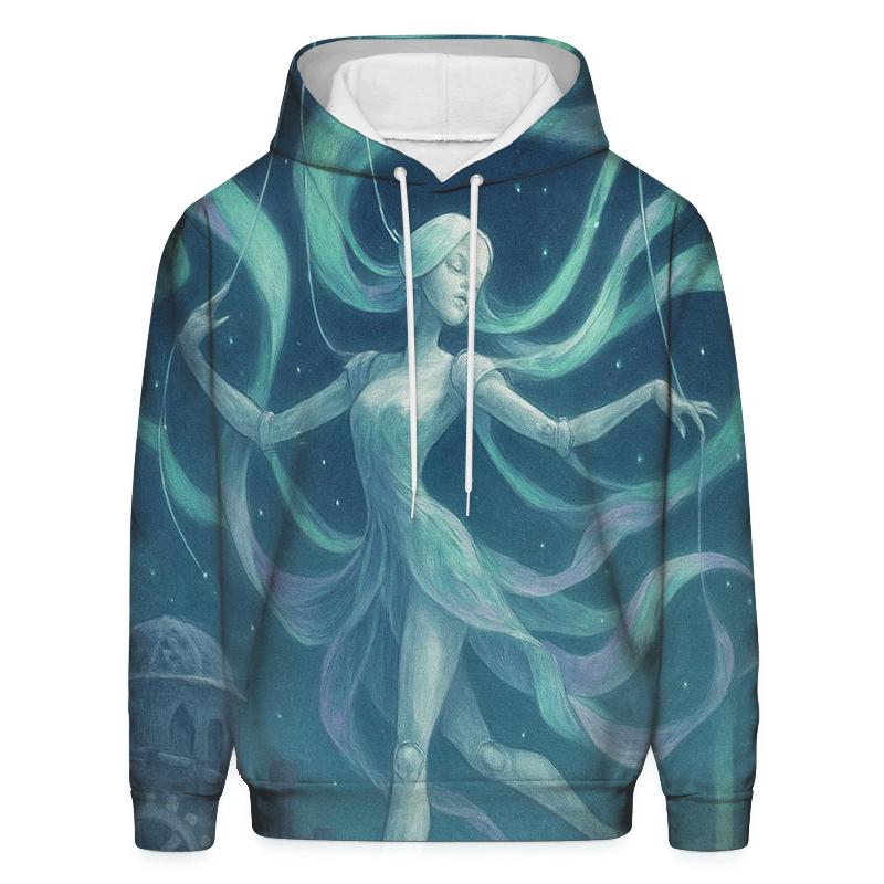 Random Aurora Marionette embroidered hoodies