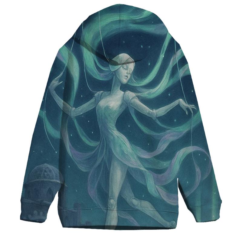 Random Aurora Marionette embroidered hoodies