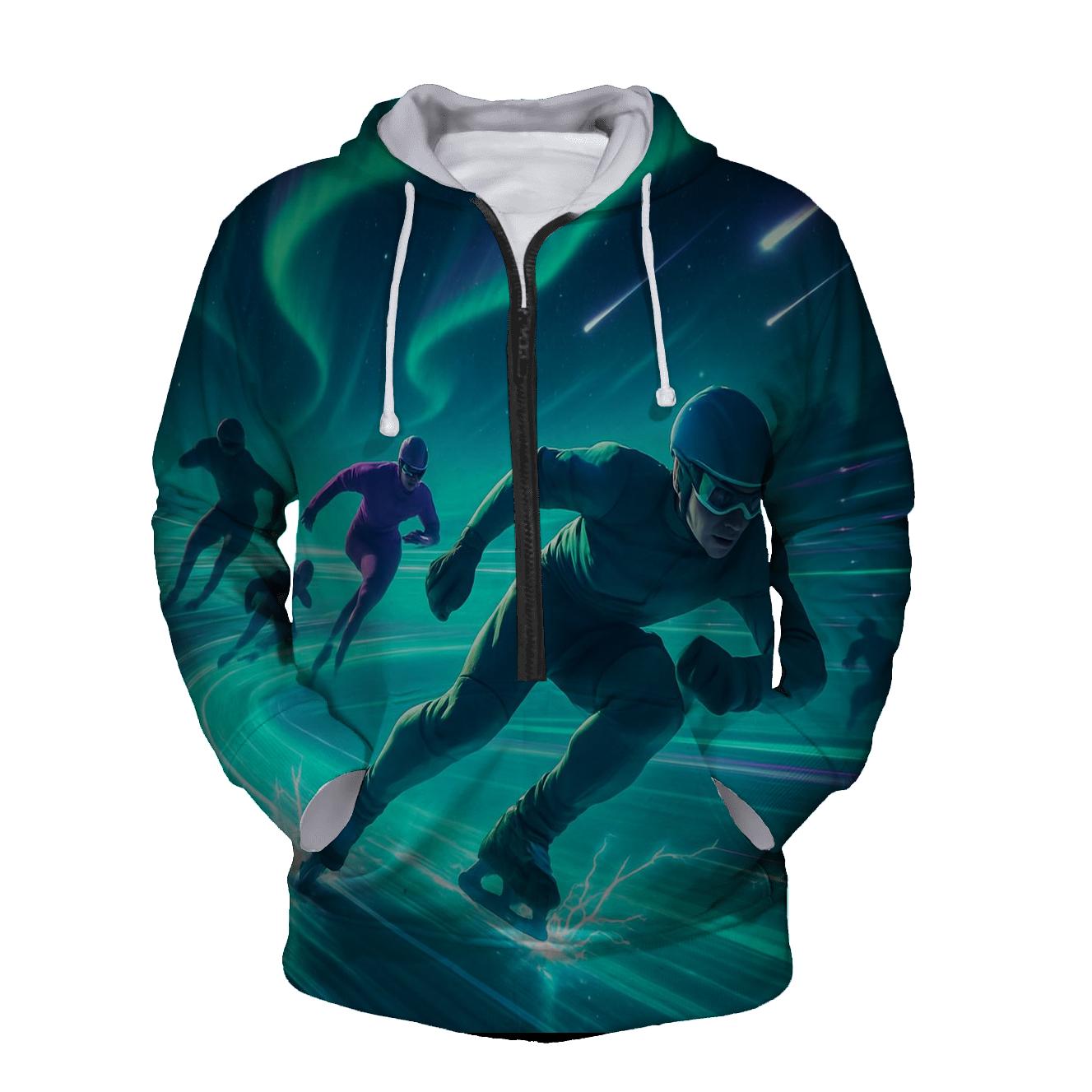 Aurora Skate Circuit printed hoodies