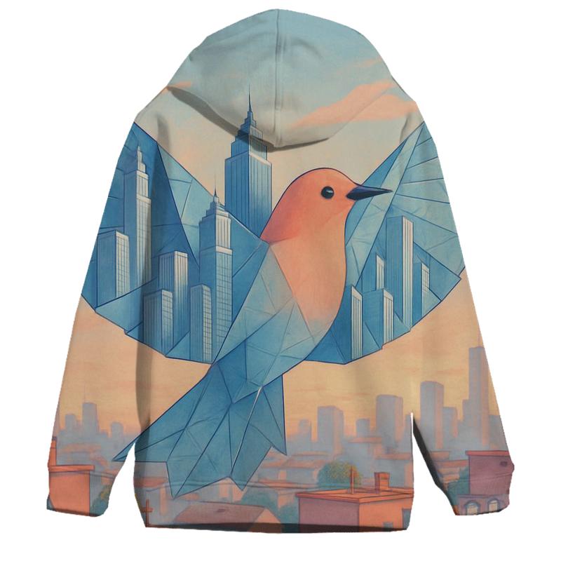 Random Folding City Bird hoodie styles