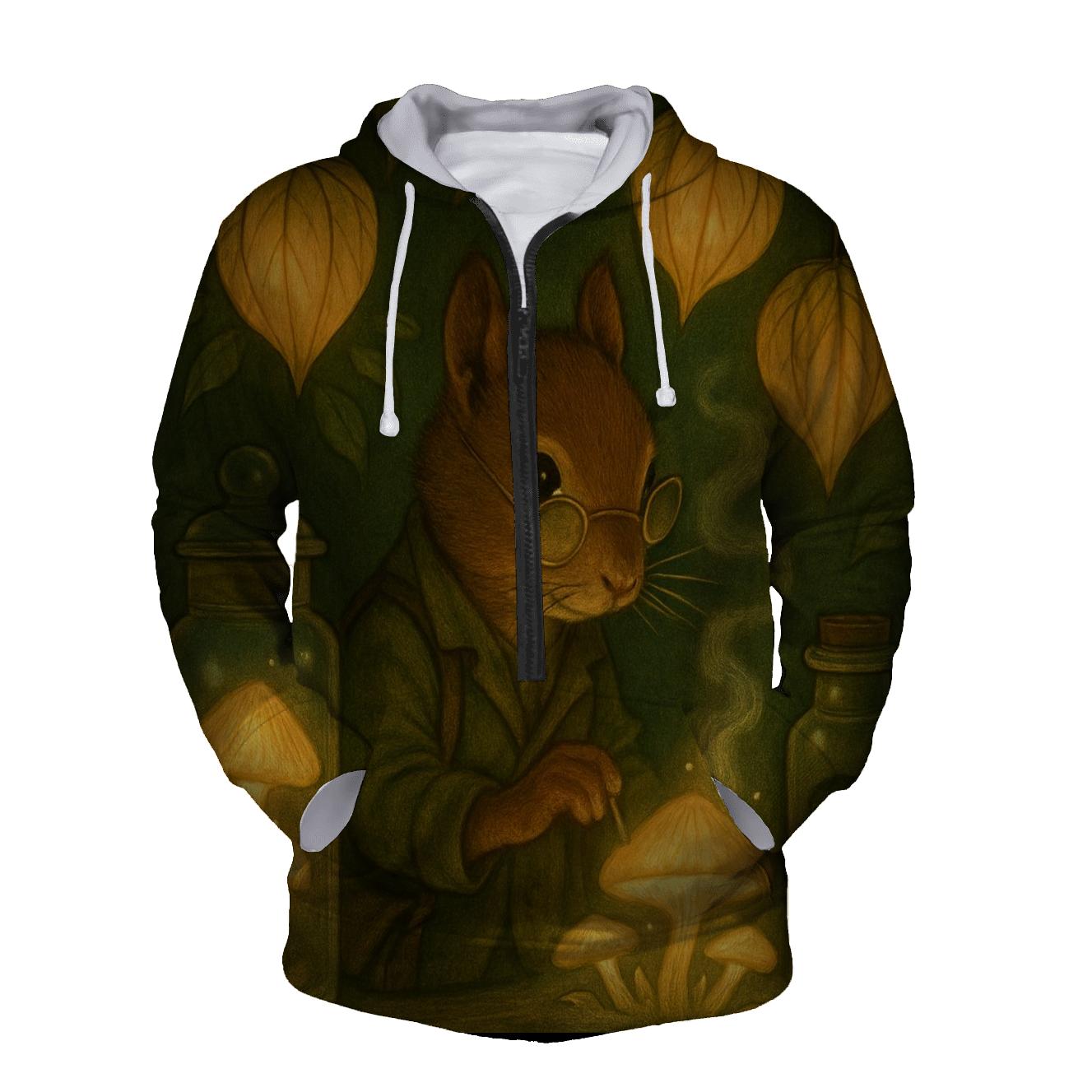 Lantern Botanist Squirrel designer hoodies