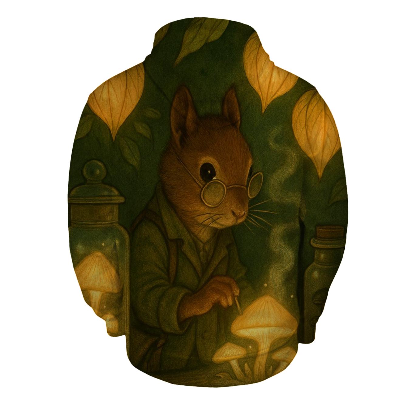 Lantern Botanist Squirrel designer hoodies